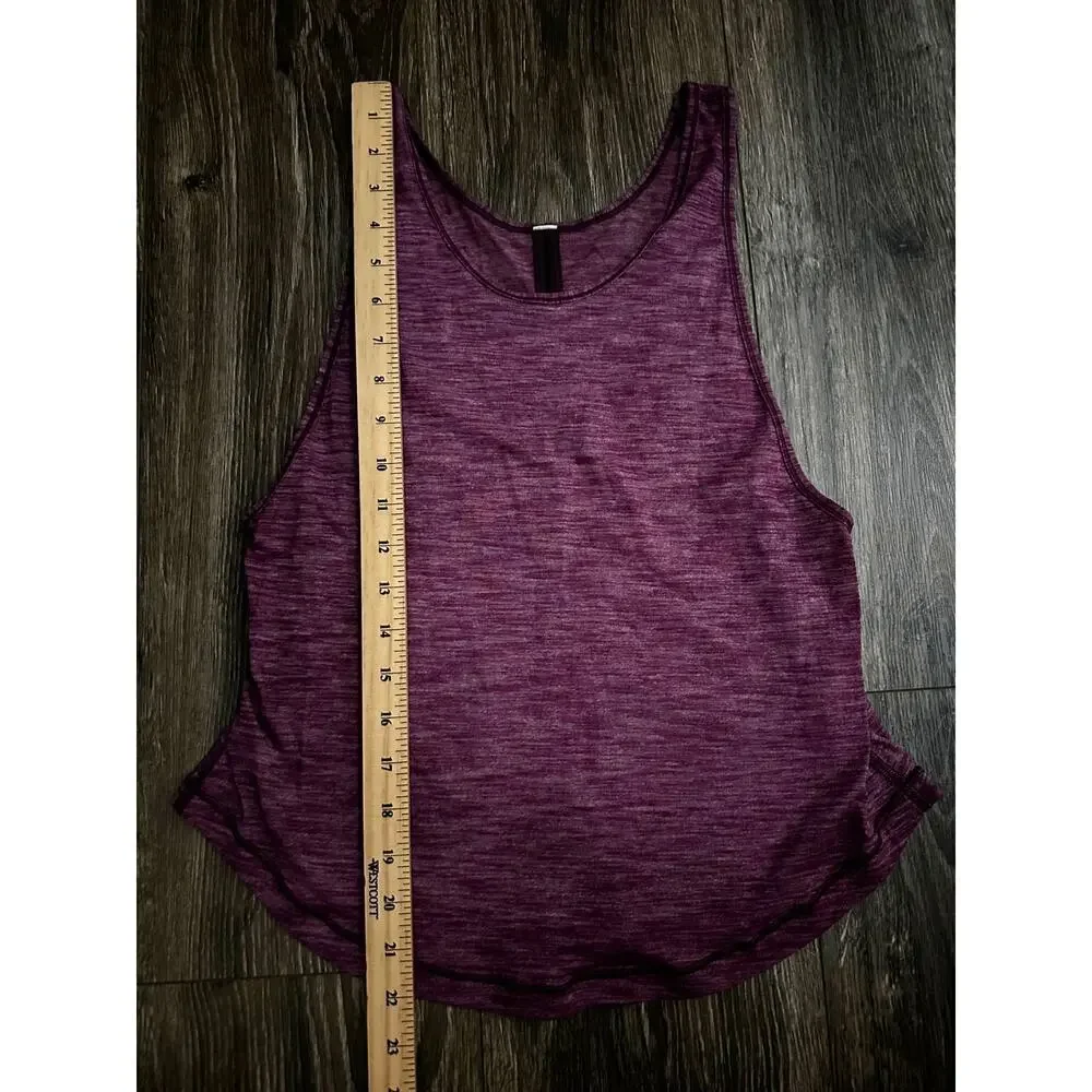 Lululemon Tank Top Womens Sz 4 Heather Purple Yoga Athleisure Running